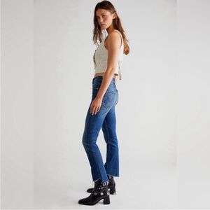 NEW! MOTHER Insider Crop Step Fray Jeans Bad Reputation Size 27